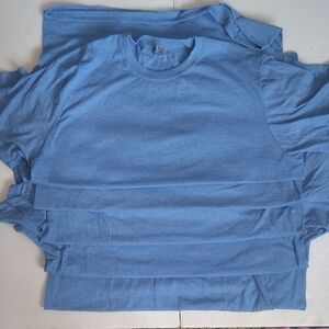 Gildan Softstyle Light Blue Tees Lot Of 5 Large